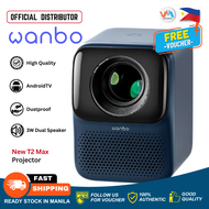 Wanbo New T2 Max Auto Focus Projector 1080P Full HD 4K Decoding Android 9.0 Home Theater Set Wifi an