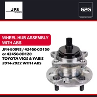 Wheel hub Bearing Rear ABS JPS JPH-8009S 42450-0D150 / 42450-0D120 Toyota Vios & Yaris 2016-2022
