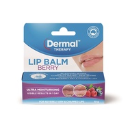 Dermal Therapy Lip Balm Berry 10g Ultra Moisturizing For Dry Lips & Sensitive Lip