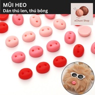 Plastic pig noses, animal noses for wool animal stickers, stuffed animal stickers