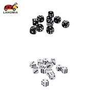 [LAHOMIA] 100pcs/lot D6 Dice 12mm Six Sided Dice for D&D RPG MTG Accessory Black&White