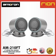 AMERON AM-210FT  2" (5CM) FULL RANGE SPEAKER WITH BASS REFLEX - TITANIUM