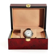 *พร้อมส่ง*กล่องนาฬิกา（ลายไม้ดอกแพร์สีแดง+วัสดุหนังไมโครไฟเบอร์） กล่องใส่นาฬิกา Watch Box