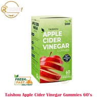 【READY STOCK】Taishin Taishou 排毒苹果醋软糖(0糖版本) 🍎有机熟成红地厘苹果醋 Apple Vinegar Gummy Gula-gula Kunyah Cuka Epa
