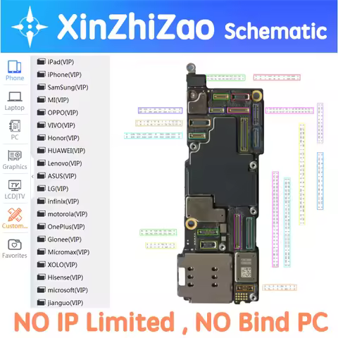 XinZhiZao Drawing For iPhone Huawei Xiaomi Android Phone XZZ Schematic Circuit Integrated Diagram Bi