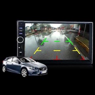 7018B 7-inch Touch Screen Display Support Bluetooth Calling Function (BLACK)