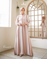 Dress Wanita Dewasa Isabella Roseline Celo Dress Quinza Rayon Viscose Gamis Wanita Terbaru