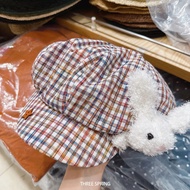 Wholesale Korea 2026 new bear plaid octagonal hat spring and summer cute age reduction versatile fac