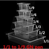 PC Polycarbonate Food pan 1/ 9 x 6.5CM