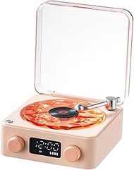 The Waves Vinyl Player, Waves Vinyl Bluetooth Speaker, 2025 New Portable Vintage Vinyl Speaker with 