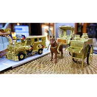（Ready Stock)✈✱Souvenir Gold Metal cast Edition Kalesa/ sorbetes/jeepney
