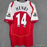 High Quality Retro Home Jersey For Arsenal Henry Bergkamp 2004-05 Football