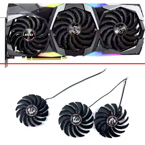 NEW Cooling Fan 87MM PLD09210S12HH 95MM PLD10010S12HH 4PIN For MSI RTX 2070 2080 SUPER 2080Ti GAMING