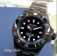 全新 行貨 有門市 OCEANX AUTOMATIC WATCH SHARKMASTER 1000 SMS1021 鯊魚錶 自動錶 1000米潛水 日本機芯 超夜光面 黑鋼DLC