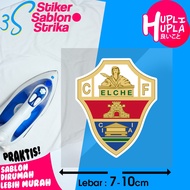Elche Iron-on Screen Printing Stickers for Football Clubs, Spain League, Rub-on Emblem Stickers for 
