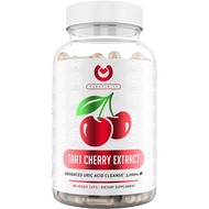 Purefinity Tart Cherry 180 Vegetable Capules - Max Strength 3000mg | 6 Month Supply - Advanced Uric Acid Cleanse, Powerful Antioixidant w/ Joint Support
