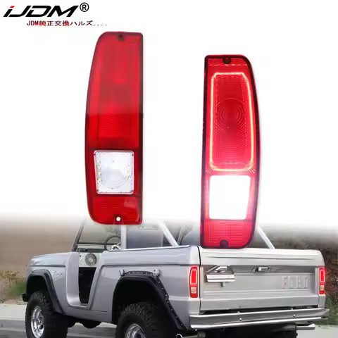 2pc Taillight LED Assemblies For Ford Econoline E100/200/300 F100/250/350 For Ford Bronco Tail Light