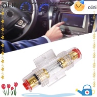OLINI Car Fuse Holder Block, Inline DC 12V Car Audio Fuse, Auto Accessories 30-100A Gold Plated AGU 