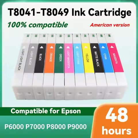 Us version Ink Cartridge T8041-T8049 T804A T804B Compatible For Epson SureColor P6000 P7000 P8000 P9