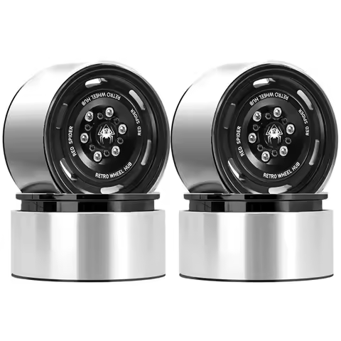 RC Crawler 1.9Inch Beadlock Wheels Aluminum Retro Wheel Hub For 1/10 TRX4 TRX6 Axial SCX10 II III Re