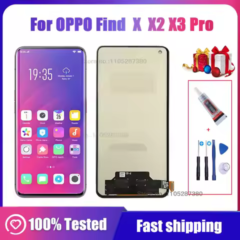 TFT For OPPO Find X3/X3 Pro Find X2/X2 Pro Find X LCD Display Touch Screen Digitizer Assembly Compat