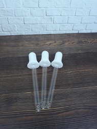 Pipet Kaca Tumpul Dan Karet Putih Isi 10pcs
