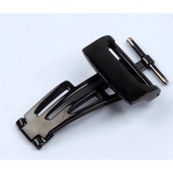 For AP Royal Oak rubber leather watch strap folding buckle 18mm rose gold black silver