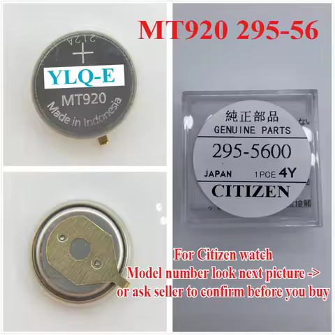 295-5600 MT920 Eco-Drive Watch Rechargeable Battery Capacitor for Citizen Capacitor As 295-40 295 56