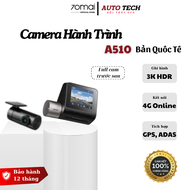 Camera hành trình 70mai A510 4G 3K HDR Ghi hình đồng thời 2 mắt trước sau sắc nét