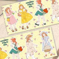 很久很久以前 7 ver10 (hamil) 復古女孩女士角色貼紙