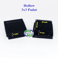 Karet Kotak Kaki Besi Hollow Holo 3x3 Full Padat