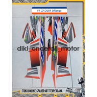 Orange Striping Sticker For Yamaha F1ZR 2004