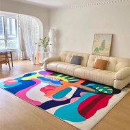 Colorful Dopamine Imitation Cashmere Carpet Household Living Room Full of Anti-slip Skin-friendly So