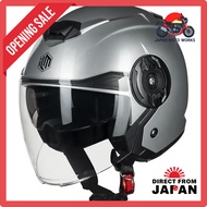 ILM Jet Helmet for Motorcycles - SG/DOT Certified, Ventilated, Removable Inner Liner, UV Protection 