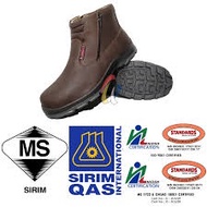 (ORIGINAL 100%) Oscar Safety Shoes Supertec T Premium 806 Brown – Double Zip Boot