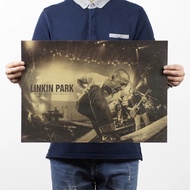 Linkin Park Linkin Park Linkin Park Classic Rock Band Poster Kraft Paper Poster Poster Decorative Pa