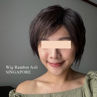 WIG Rambut Asli HUMAN HAIR / rambut palsu asli singapore