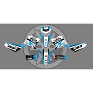 XTZ125 DECALS WHITE-BLUE