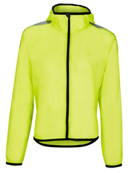 女士防紫外線騎行運動衫輕盈防水防風 Aero 自行車外套反光 - 黃色