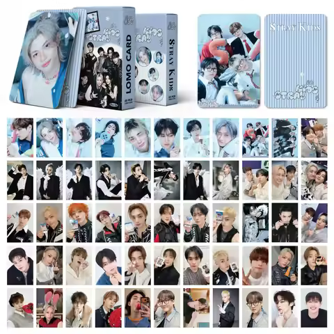 2026 New 55pcs Stray Kids Album Small Card 8th Anniversary Lomo Card Photo Card SKZOO Hyunjin Felix