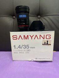 全新一樣 全套有盒 Samyang 35 35mm F1.4 AS UMC Nikon F Mount