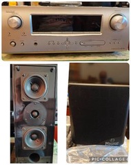 降價 $950全部一次取走 Denon AV amp + 澳洲Krix Super Brix 書架喇叭+ Magnat 衛星全齊
