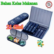 Food Grade Ingredients 7 Days Tablet Box Tablet Holder Storage Pill Box Portable Medicine Pill Box O