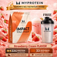 MYPROTEIN Impact Whey Protein Strawberry Cream 1KG/2KG | 22g Protein Powder for Workout Recovery