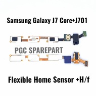 Original Flexible Home UI UP Sensor Back Recent Handsfree Jack Connector For Samsung Galaxy J7 Core-