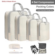 4Pcs Set Travel Organizer Bag Luggage Packing Cubes Travel Toiletries Bag Clothes Storage Bag