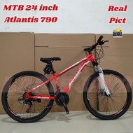Sepeda Gunung MTB ATLANTIS AT-MT 790 Ukuran 24 Inch Rem Cakram 24 Speed BY ATLANTIS TERBARU