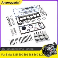 Engine Parts Overhaul Full Gasket Piston Bearing Kit Fit 3.0 L Gas For BMW 335i E90 E92 E88 E60 E71 