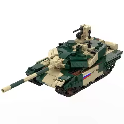 T90MS Main Battle Tank Military Building Block Toys Army T90 Camouflage Assembly Bricks Kit Gifts Ne