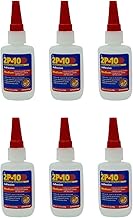 FastCap 2P-10 Professional 2 Oz Medium Super Glue Adhesive Bottles, 6-Pack